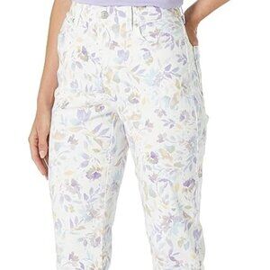 Gloria Vanderbilt Womens Rail Straight Leg  Roll Cuff Capris  Size 16